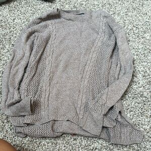 american eagle brown sweater
